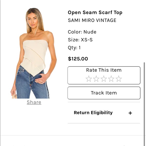 COPY - Open Seam Scarf Top
SAMI MIRO VINTAGE - Picture 4 of 4